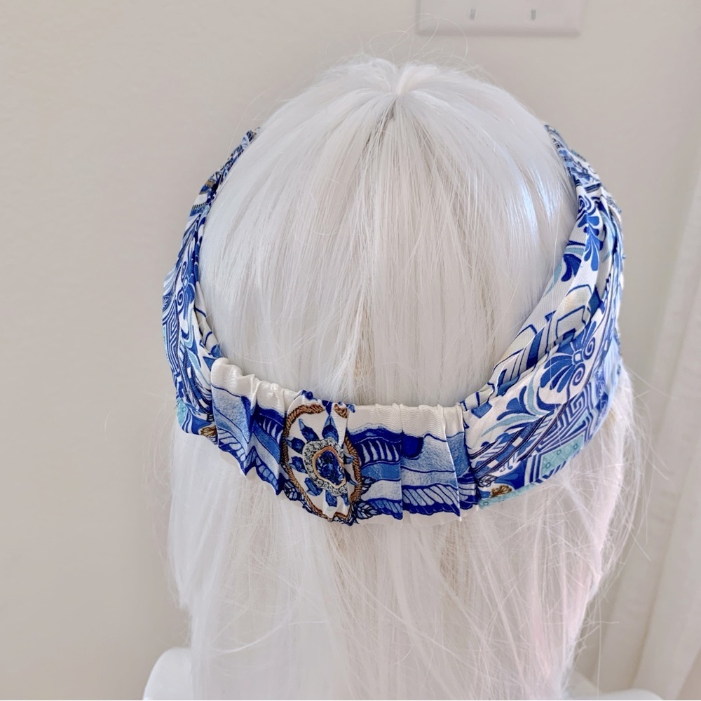 [🌟 PRICE FIRM] CAMILLA Dancing With Daylight Ring Headband Boho Blue Greek - Picture 5 of 11